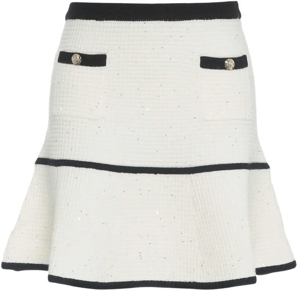 Fuste scurte Liu Jo Knit mini skirt White Femei (BM 19029637) 1