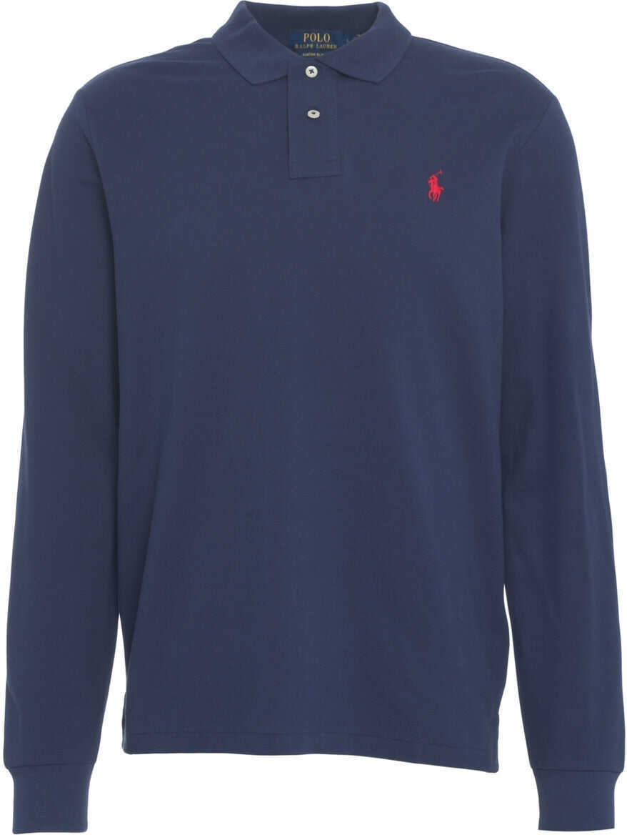 Tricouri Polo Ralph Lauren Long-sleeved polo shirt Blue Barbati (BM 19029652) 2