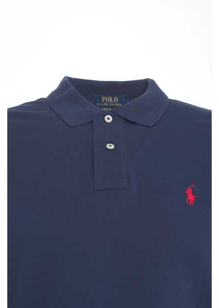 Tricouri Polo Ralph Lauren Long-sleeved polo shirt Blue Barbati (BM 19029652) 4