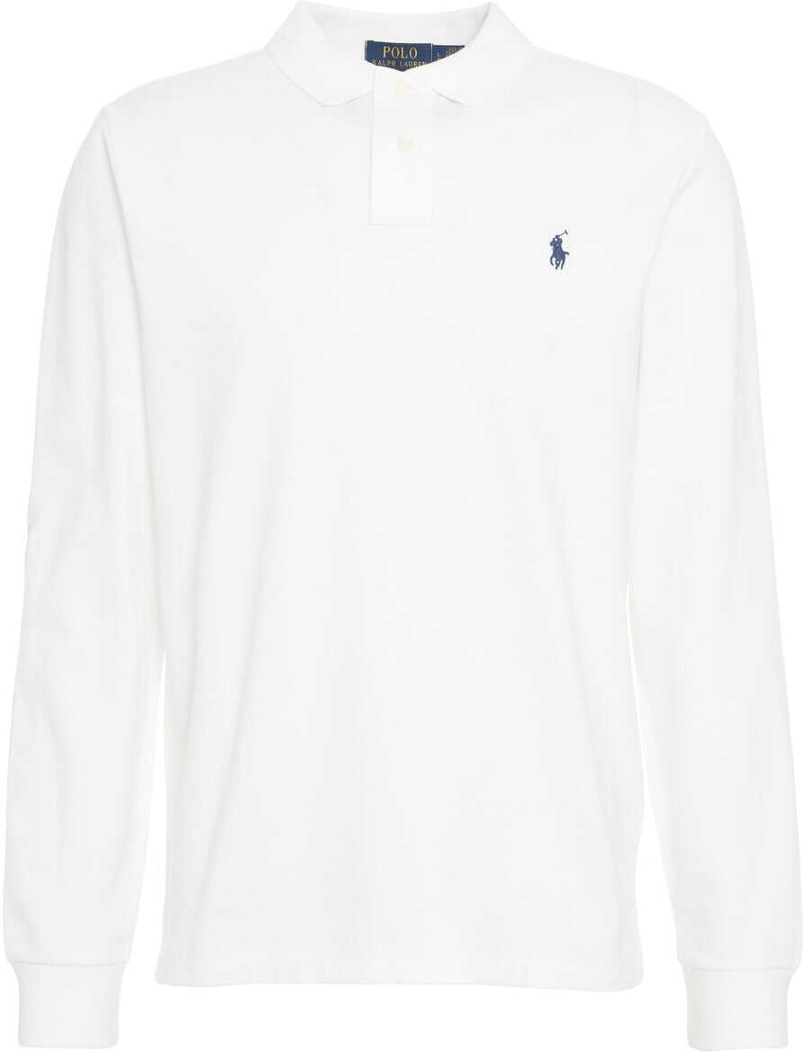 Tricouri Polo Ralph Lauren Long-sleeved polo shirt White Barbati (BM 19029652) 2