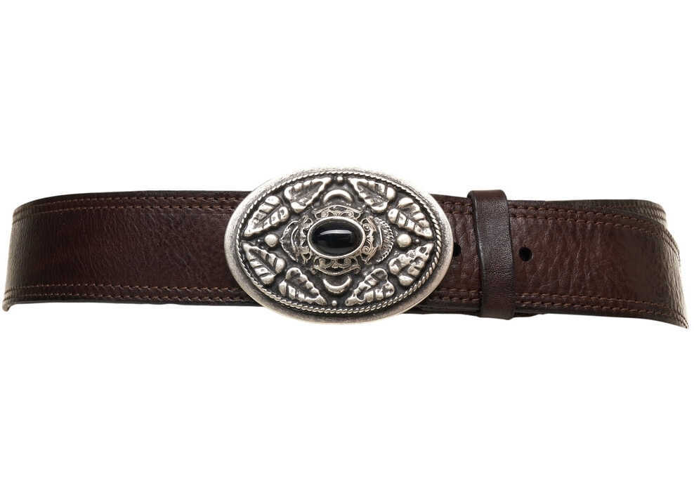 Curele CAMPOMAGGI Grained leather belt Brown Femei (BM 19029667) 5