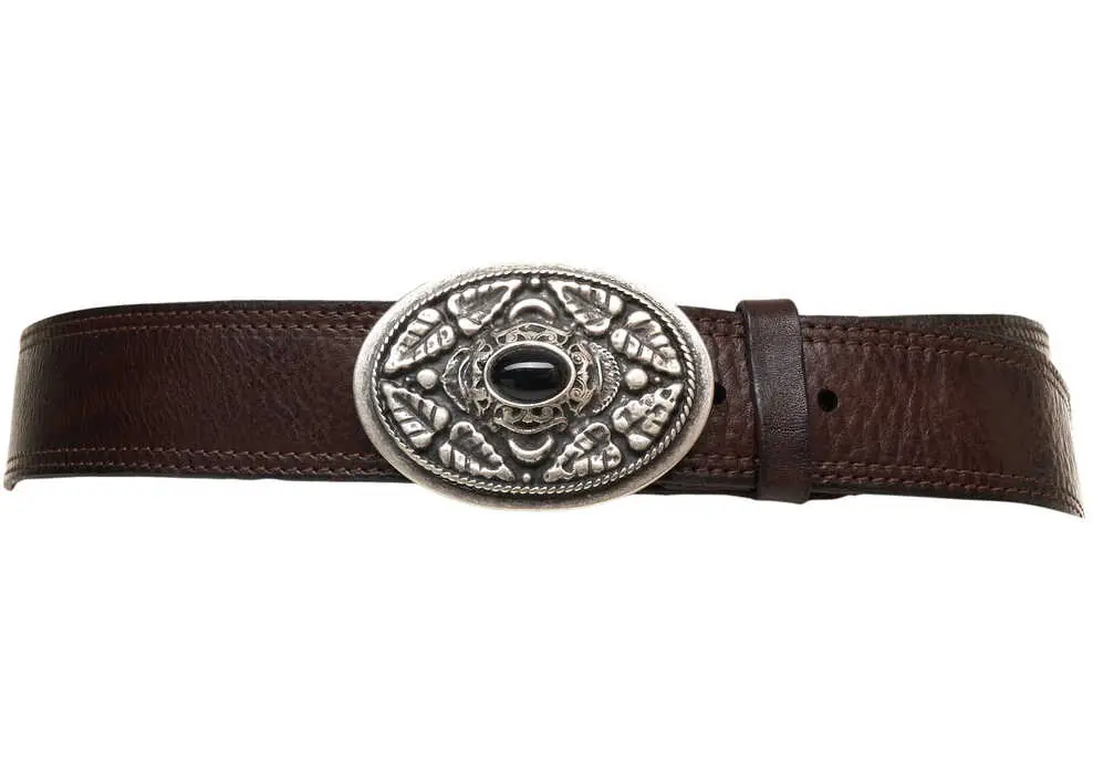 Curele CAMPOMAGGI Grained leather belt Brown Femei (BM 19029667) 1