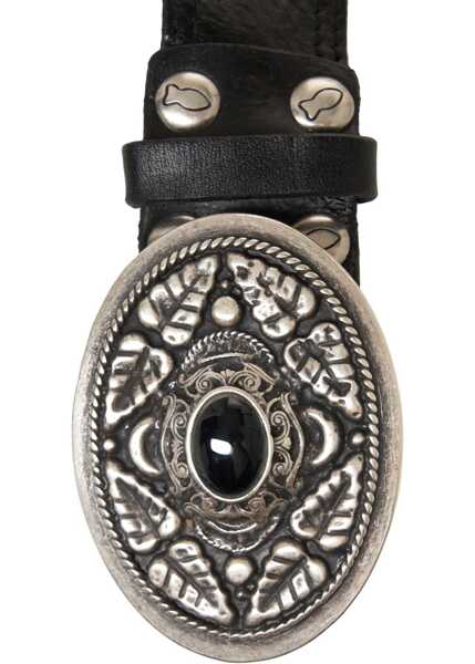 Curele CAMPOMAGGI Grained leather belt Black Femei (BM 19029667) 4