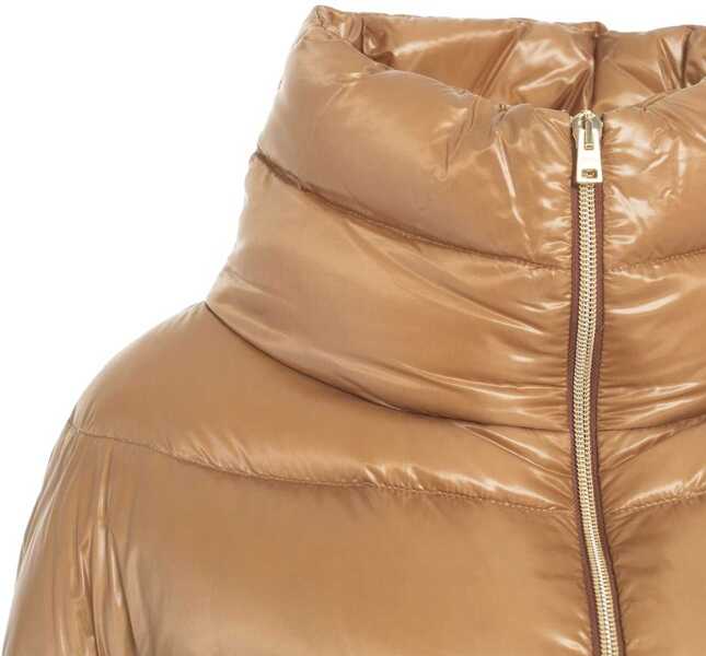 Geci de iarna Herno Puffer jacket with stand-up collar Brown Femei (BM 19029676) 4