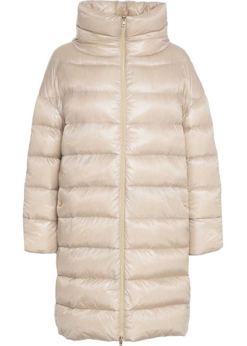 Geci de iarna Herno Puffer jacket with stand-up collar Beige Femei (BM 19029676) 2