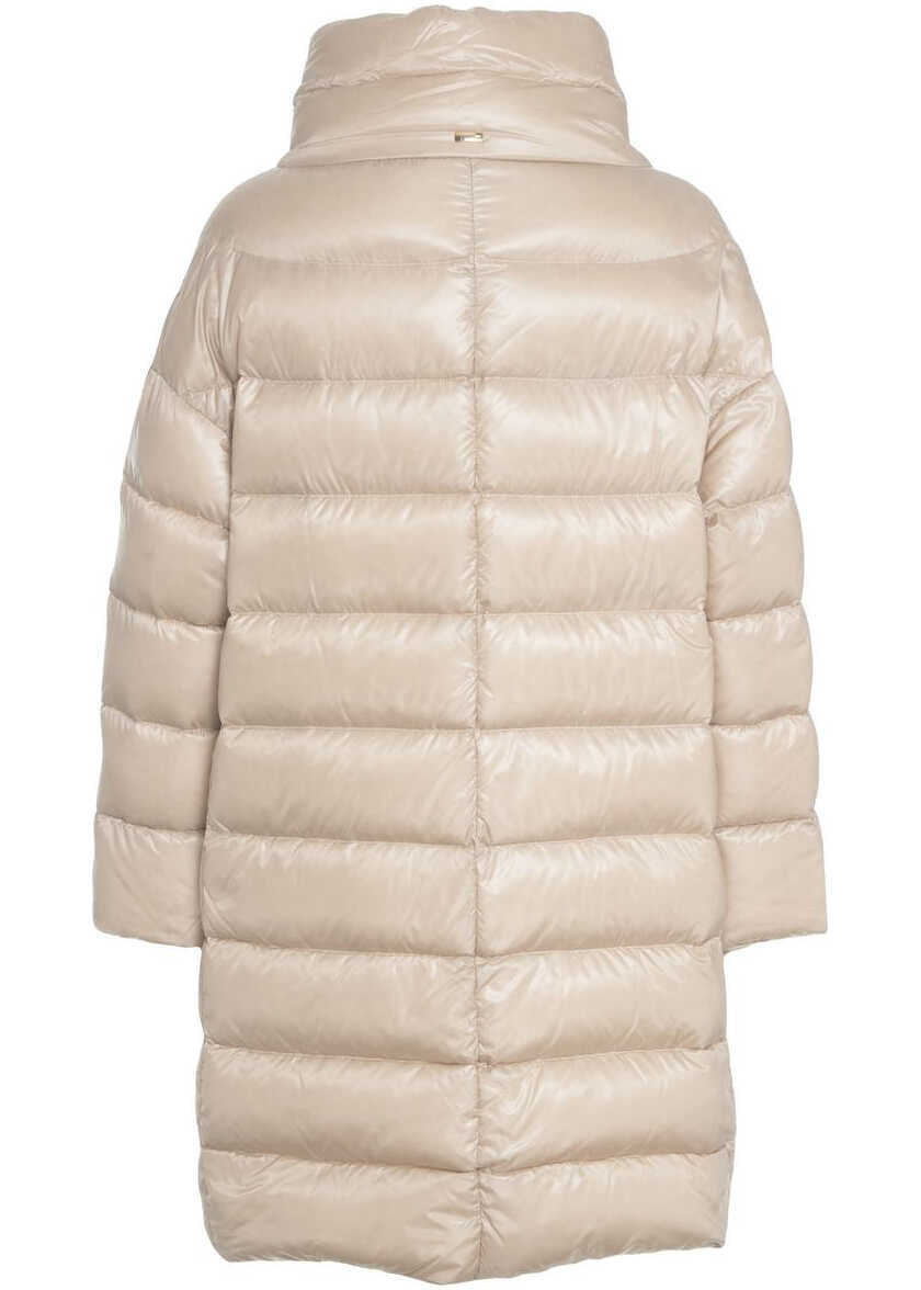 Geci de iarna Herno Puffer jacket with stand-up collar Beige Femei (BM 19029676) 3