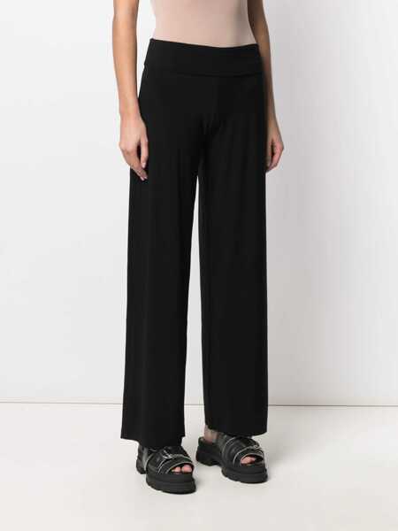 Pantaloni casual NORMA KAMALI Palazzo pants Black Femei (BM 19029688) 3