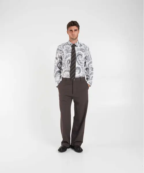 Camasi office ETRO Shirt with paisley pattern White Barbati (BM 19029697) 4