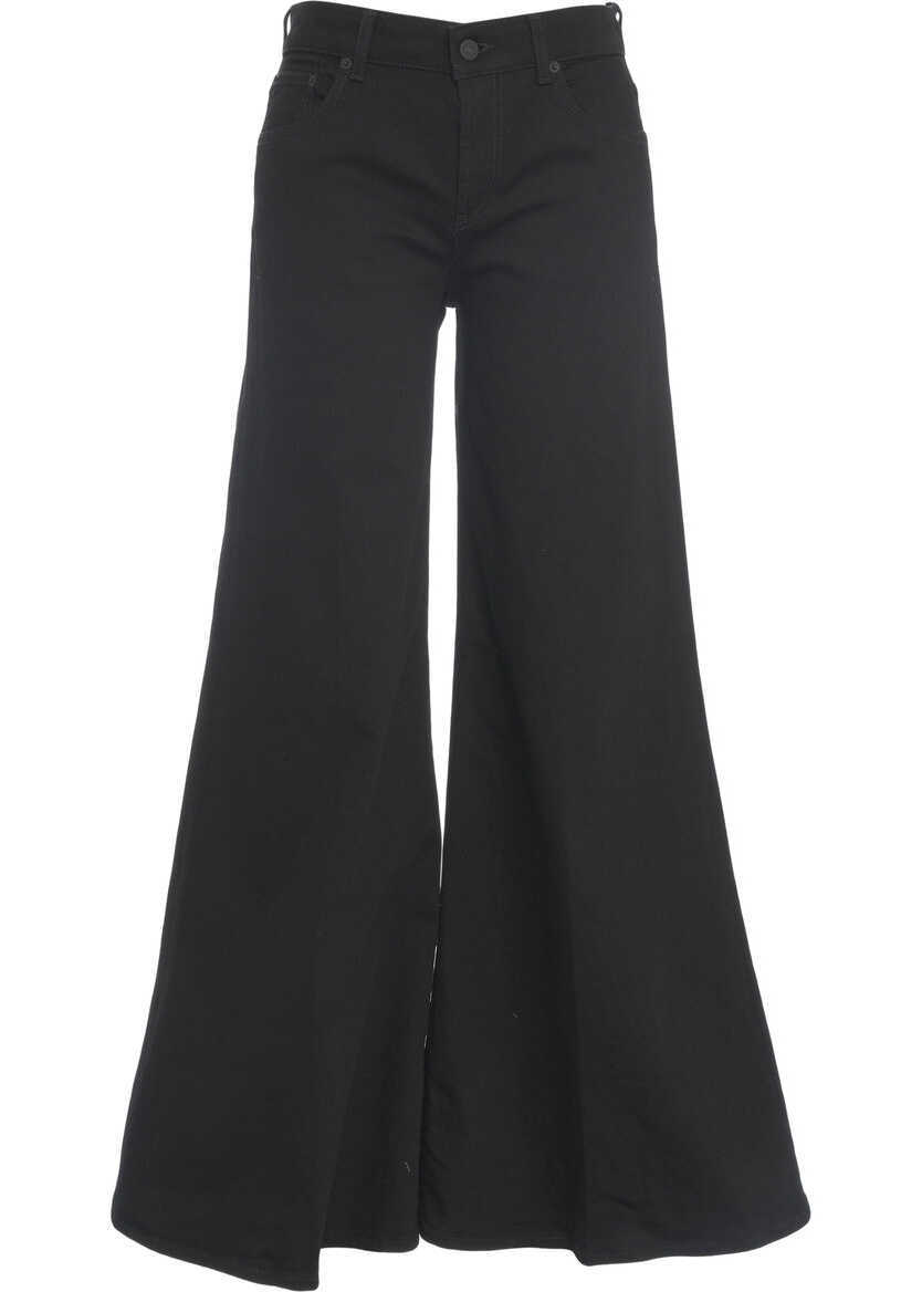 Pantaloni office Dondup Flared trousers Marlen Black Femei (BM 19029712) 2