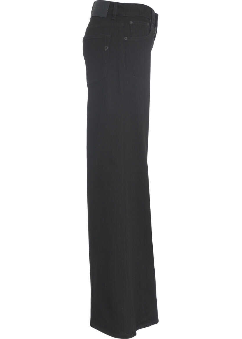 Pantaloni office Dondup Flared trousers Marlen Black Femei (BM 19029712) 6