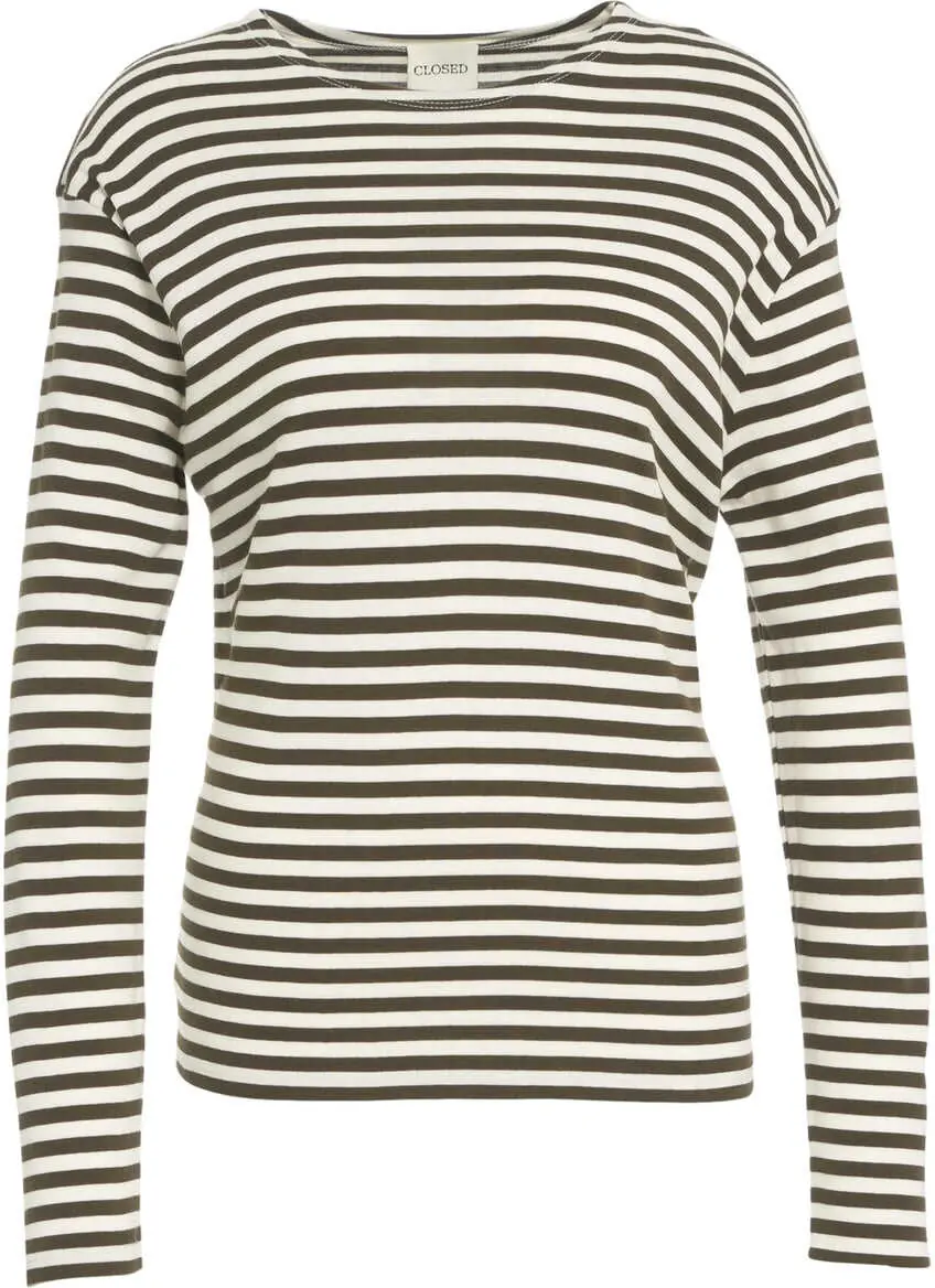 Tricouri CLOSED Long-sleeve t-shirt Olive Femei (BM 19029718) 2