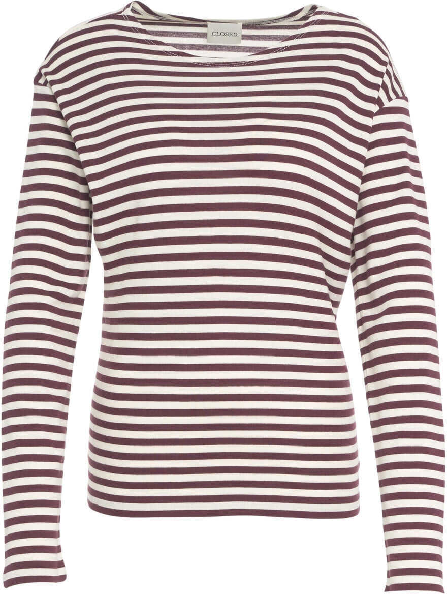 Tricouri CLOSED Long-sleeve t-shirt Red Femei (BM 19029718) 2