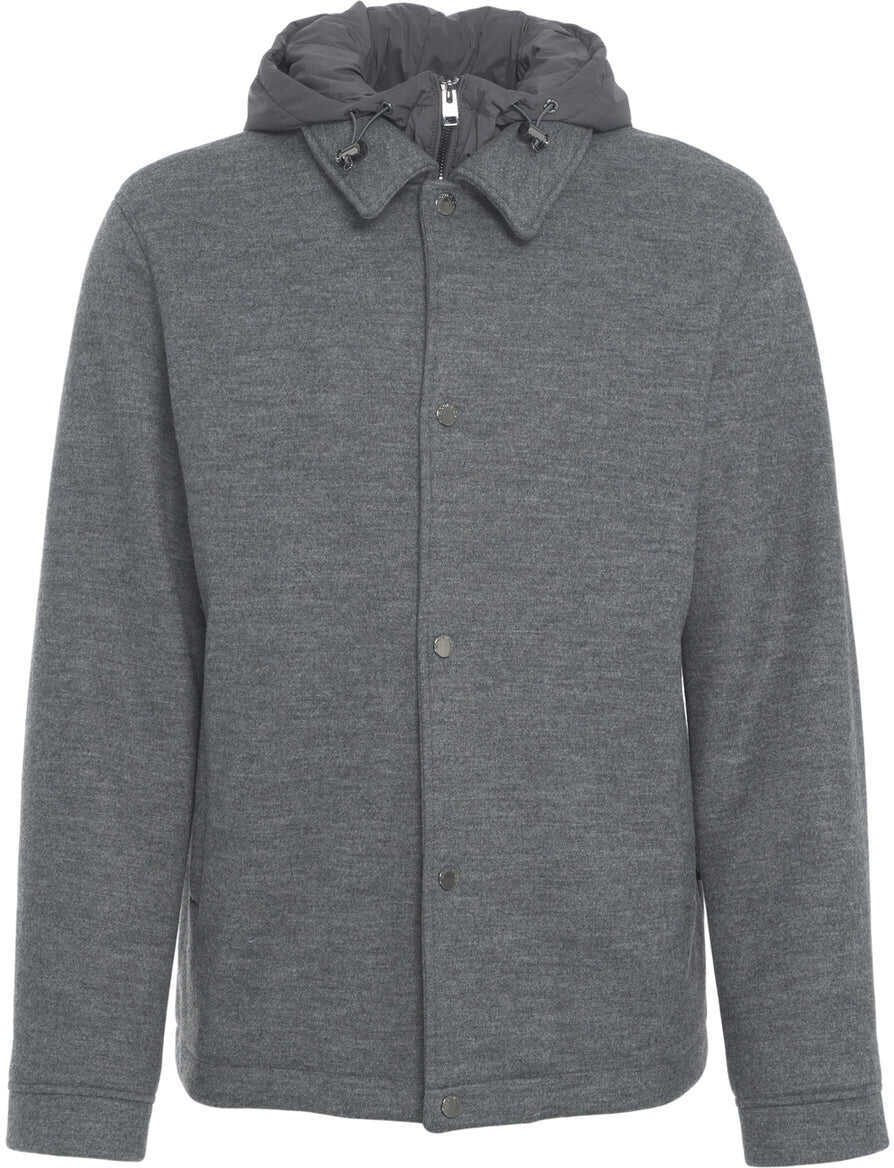 Jachete Woolrich Jacket with hood Grey Barbati (BM 19029727) 2