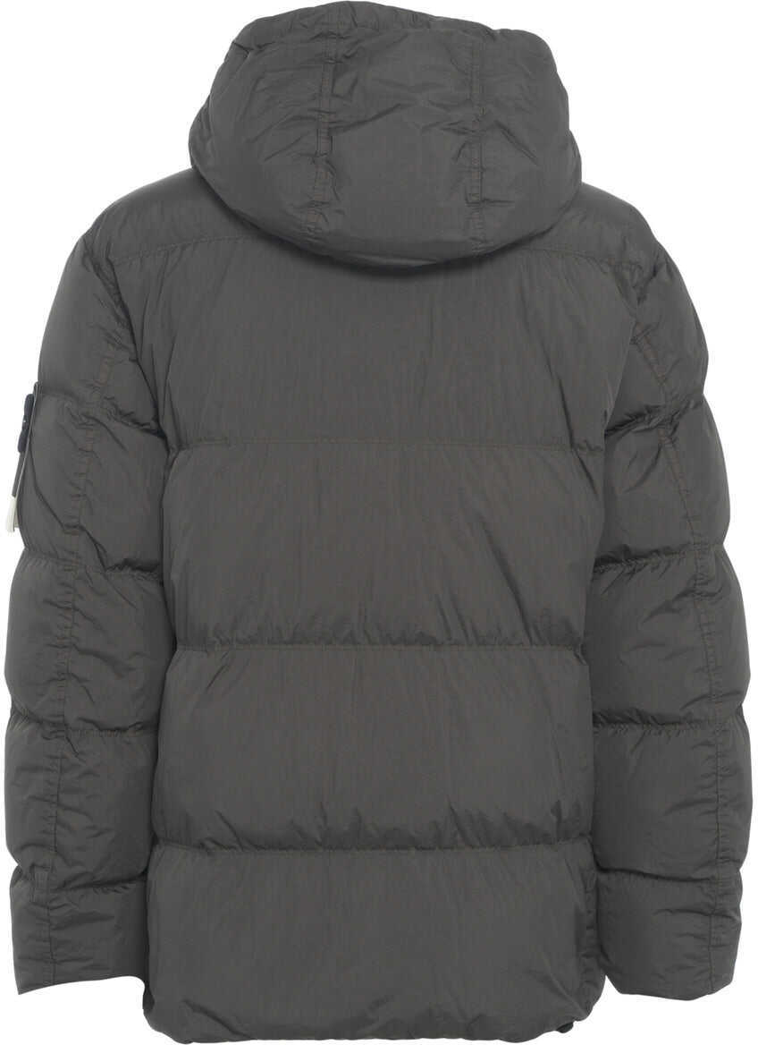 Geci de iarna Stone Island Hooded down jacket Brown Barbati (BM 19029742) 7