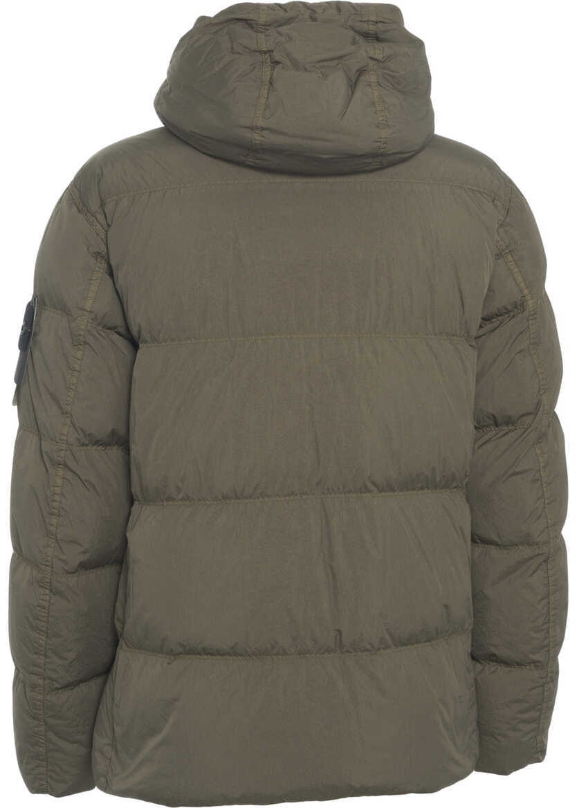 Geci de iarna Stone Island Hooded down jacket Green Barbati (BM 19029742) 3