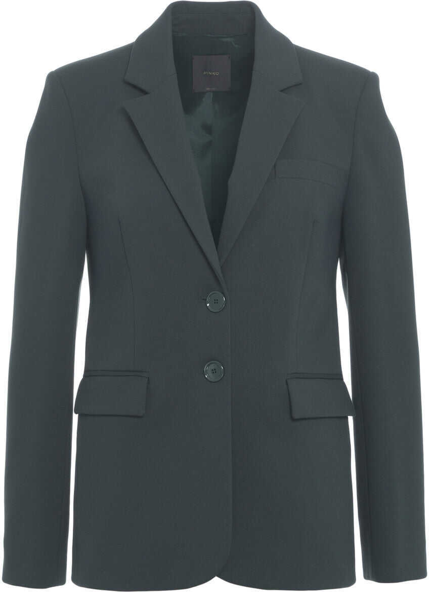 Sacouri Pinko Single-breasted blazer Ruota Green Femei (BM 19029745) 2