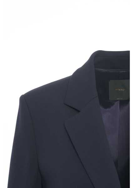 Sacouri Pinko Single-breasted blazer Ruota Blue Femei (BM 19029745) 5