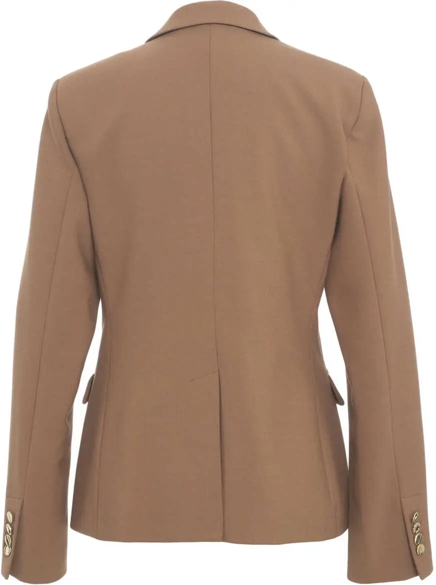 Sacouri Semicouture Double-breasted blazer Beige Femei (BM 19029748) 3