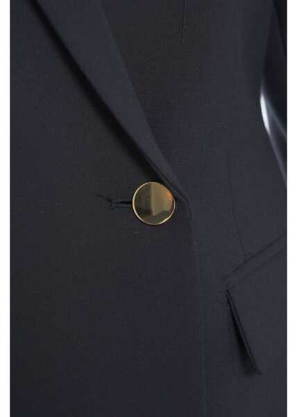 Sacouri Semicouture Double-breasted blazer Blue Femei (BM 19029748) 4