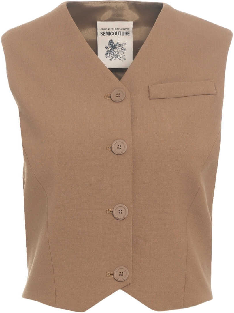 Veste Semicouture Vest Amber Beige Femei (BM 19029751) 2