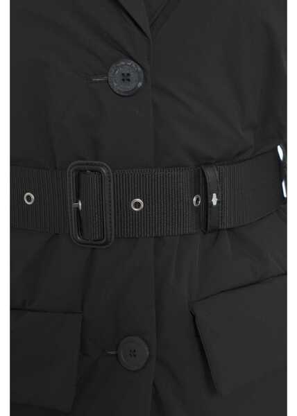 Geci de iarna Semicouture Puffer with belted waist Black Femei (BM 19029796) 4