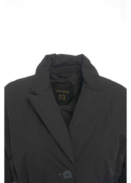 Geci de iarna Semicouture Puffer with belted waist Black Femei (BM 19029796) 5