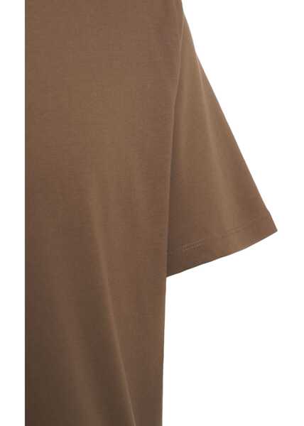 Tricouri CLOSED Cotton t-shirt Brown Barbati (BM 19029799) 5