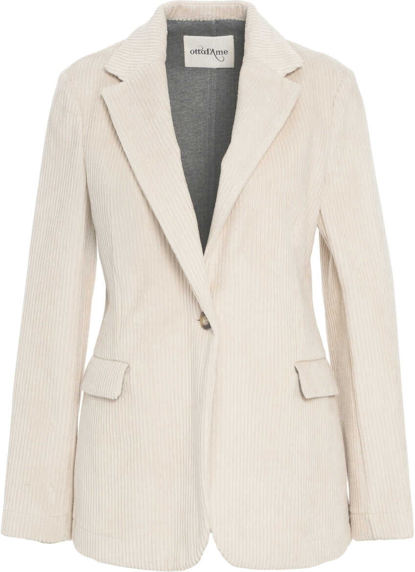 Sacouri Otto d ame Corduroy blazer Beige Femei (BM 19029805) 2