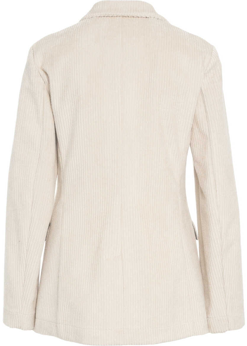 Sacouri Otto d ame Corduroy blazer Beige Femei (BM 19029805) 3