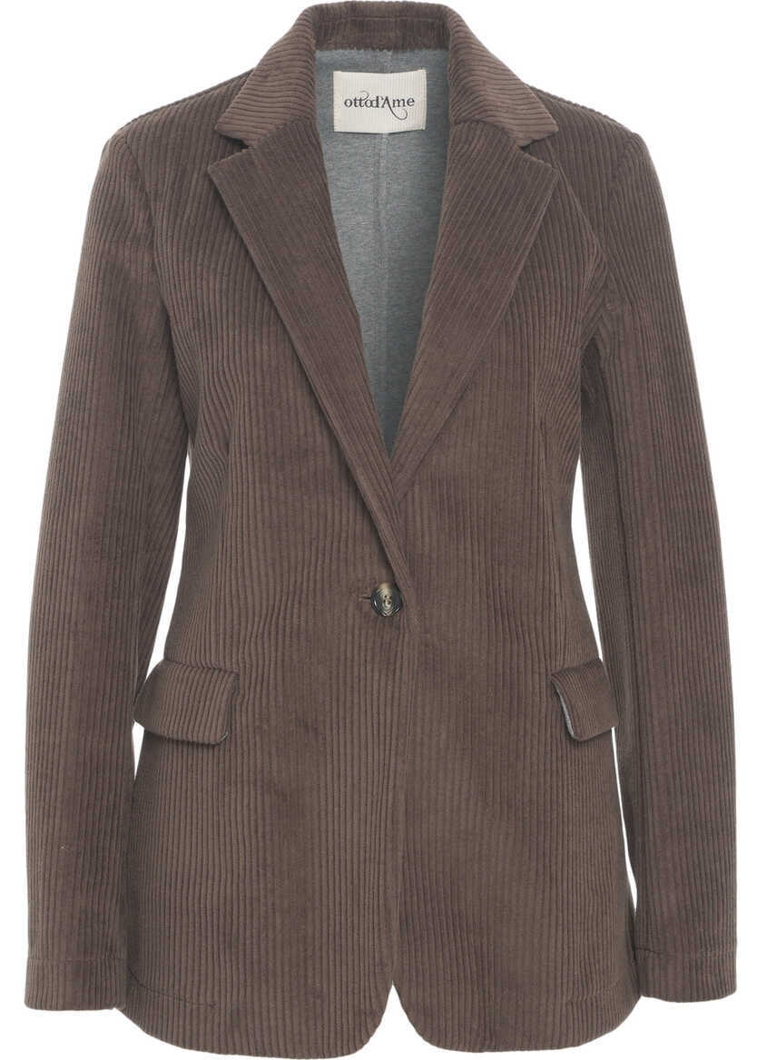 Sacouri Otto d ame Corduroy blazer Brown Femei (BM 19029805) 2