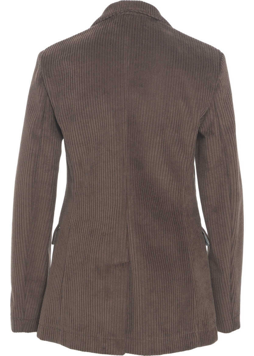 Sacouri Otto d ame Corduroy blazer Brown Femei (BM 19029805) 4