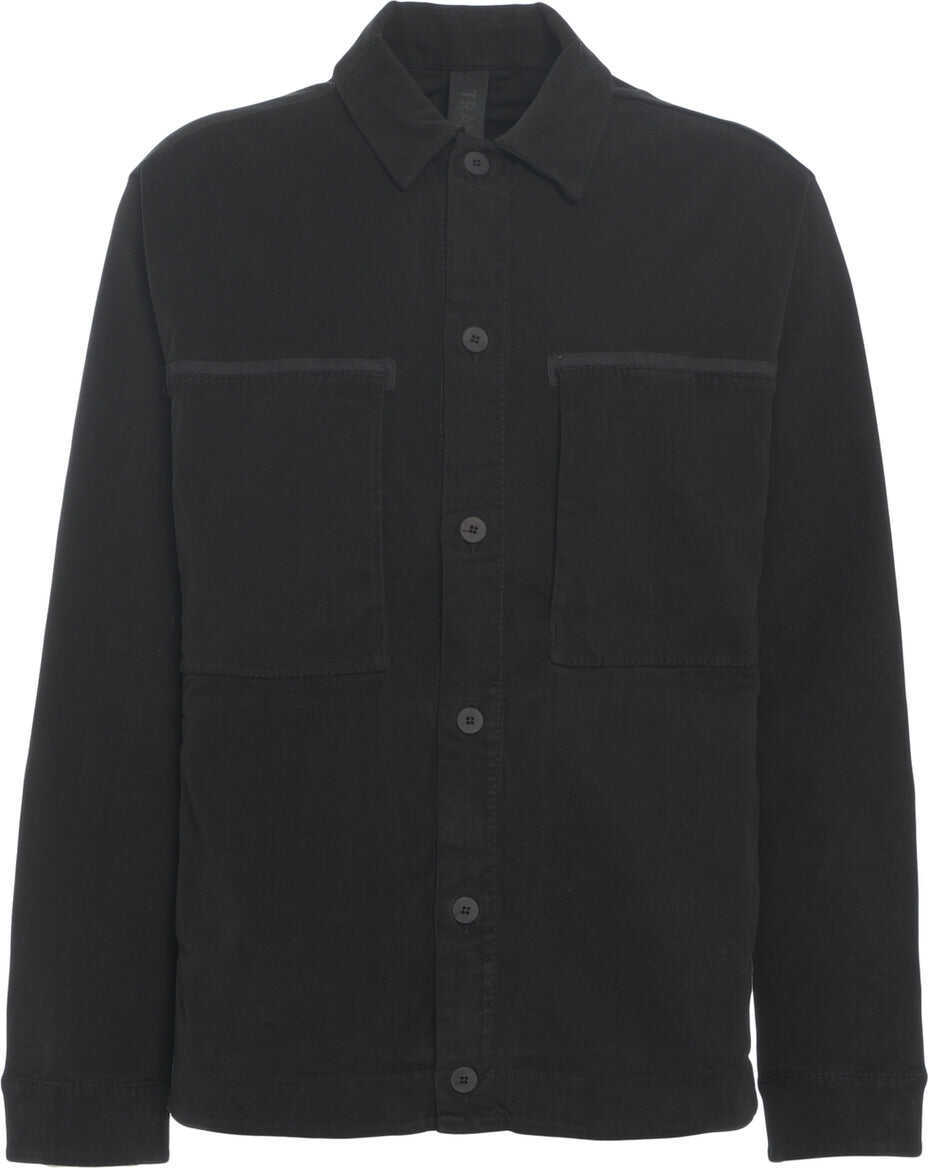 Jachete Transit Overshirt with patch pockets Black Barbati (BM 19029814) 2