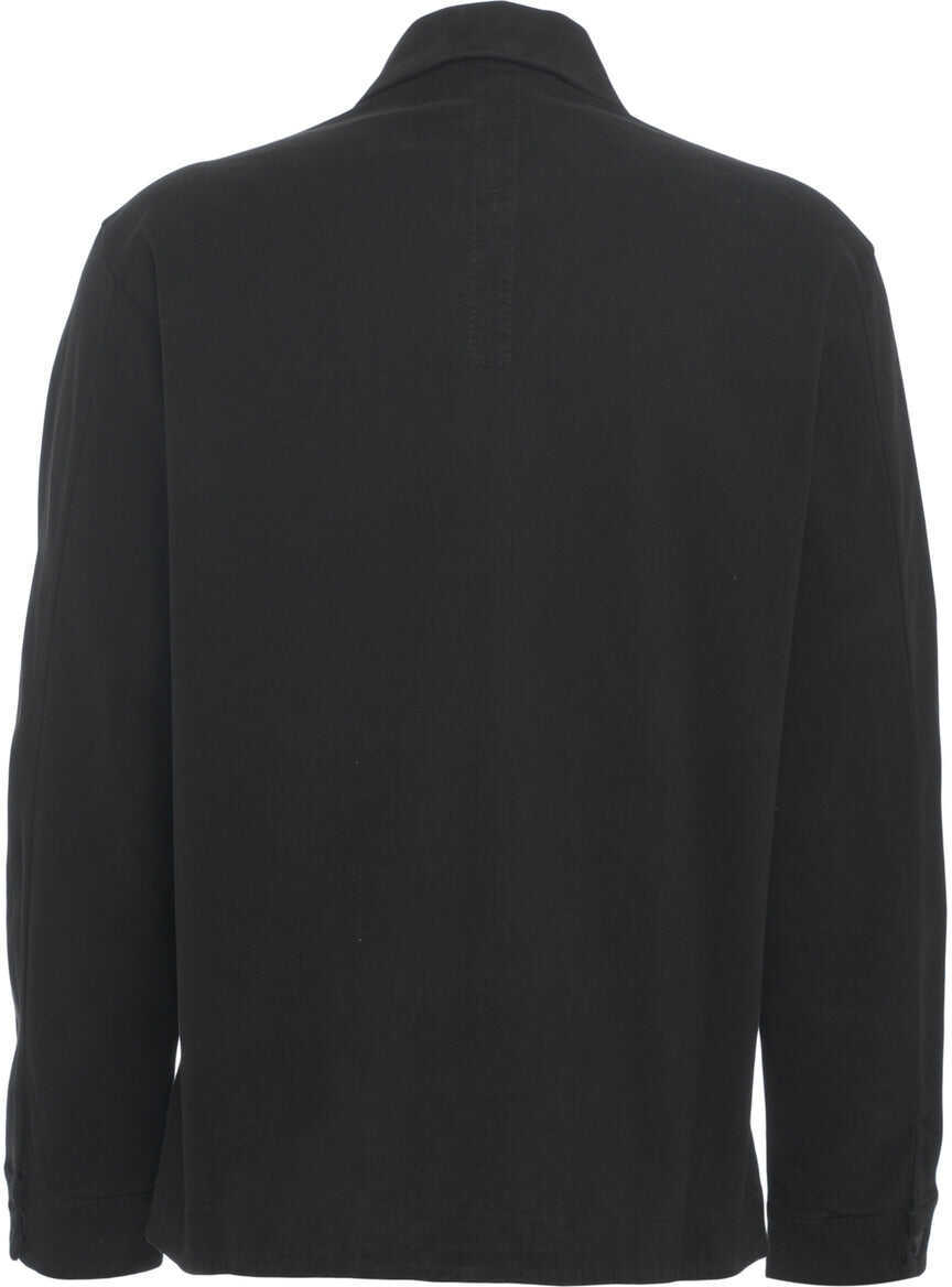 Jachete Transit Overshirt with patch pockets Black Barbati (BM 19029814) 3