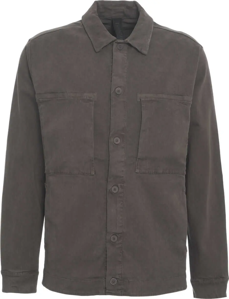 Jachete Transit Overshirt with patch pockets Brown Barbati (BM 19029814) 1