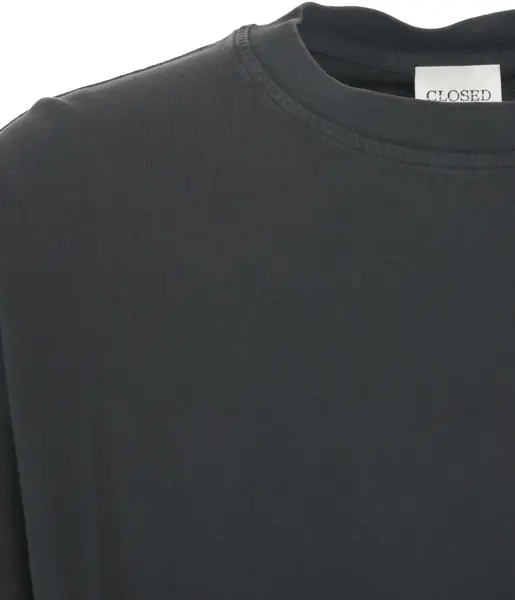 Tricouri CLOSED T-shirt with logo embroidery Black Barbati (BM 19029820) 4