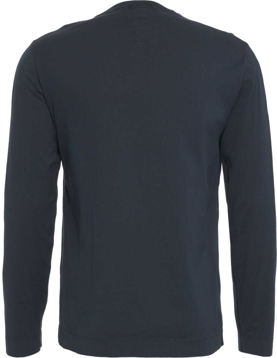 Tricouri Transit Cotton longsleeve shirt Blue Barbati (BM 19029823) 3