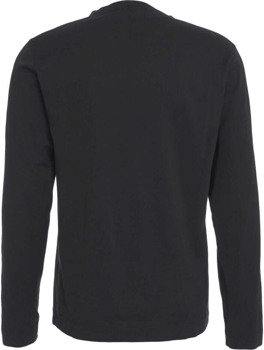 Tricouri Transit Cotton longsleeve shirt Black Barbati (BM 19029823) 3