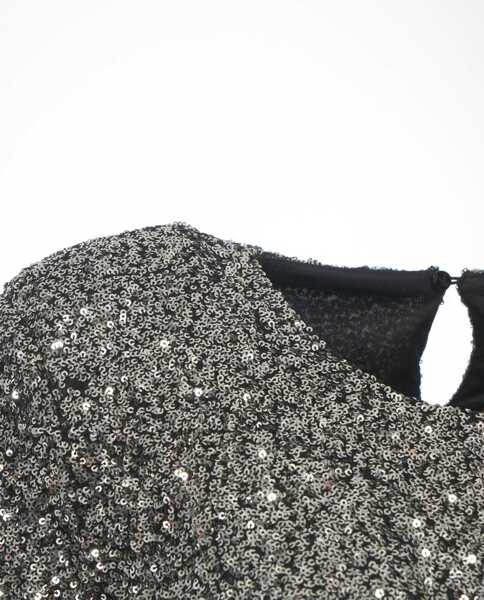 Tricouri Solotre T-shirt with sequin application Silver Femei (BM 19029829) 5