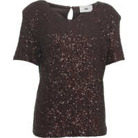 Tricouri T-shirt with sequin application Femei