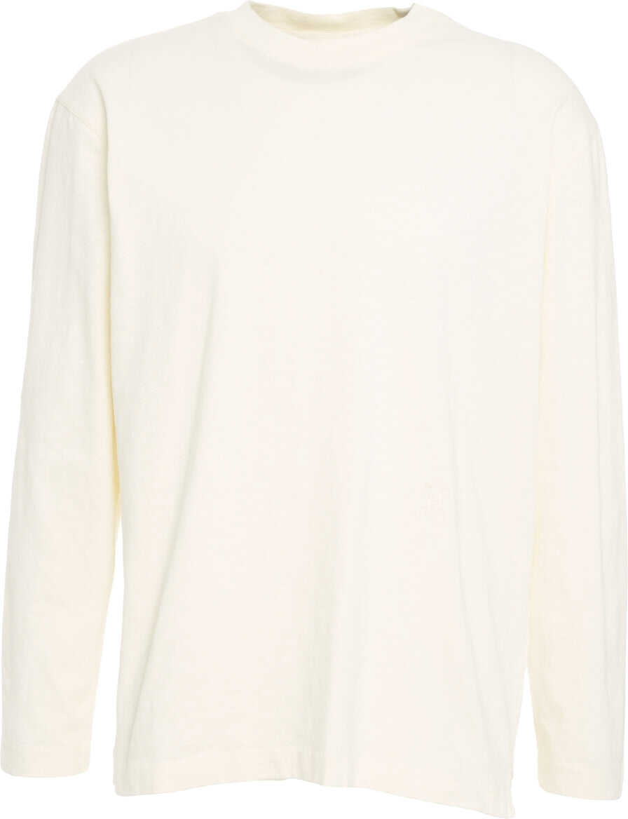 Tricouri CLOSED Long-sleeve t-shirt with stand-up collar White Barbati (BM 19029832) 2