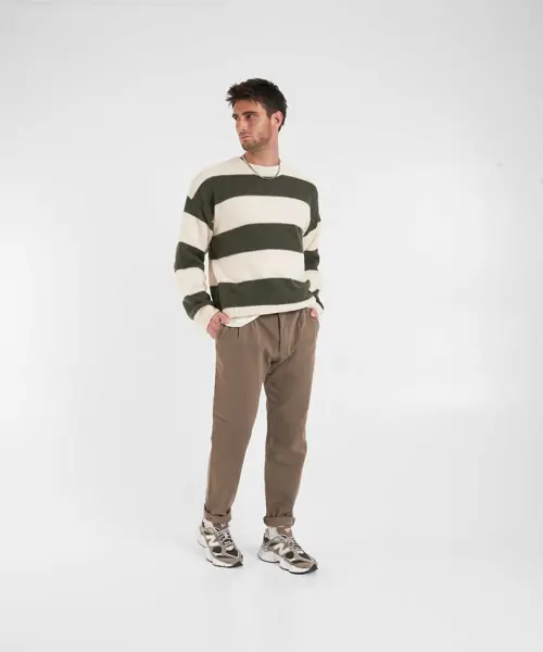 Tricouri CLOSED Long-sleeve t-shirt with stand-up collar White Barbati (BM 19029832) 4