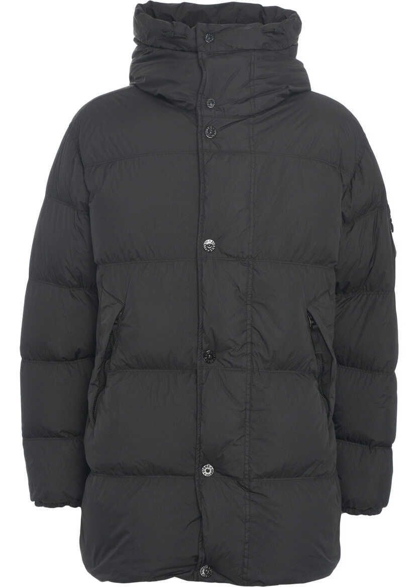 Geci de iarna Stone Island Hooded down jacket Black Barbati (BM 19029835) 2