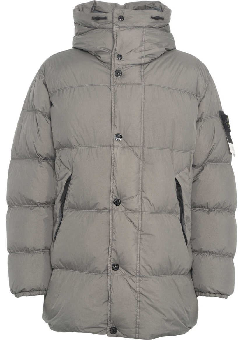 Geci de iarna Stone Island Hooded down jacket Grey Barbati (BM 19029835) 2
