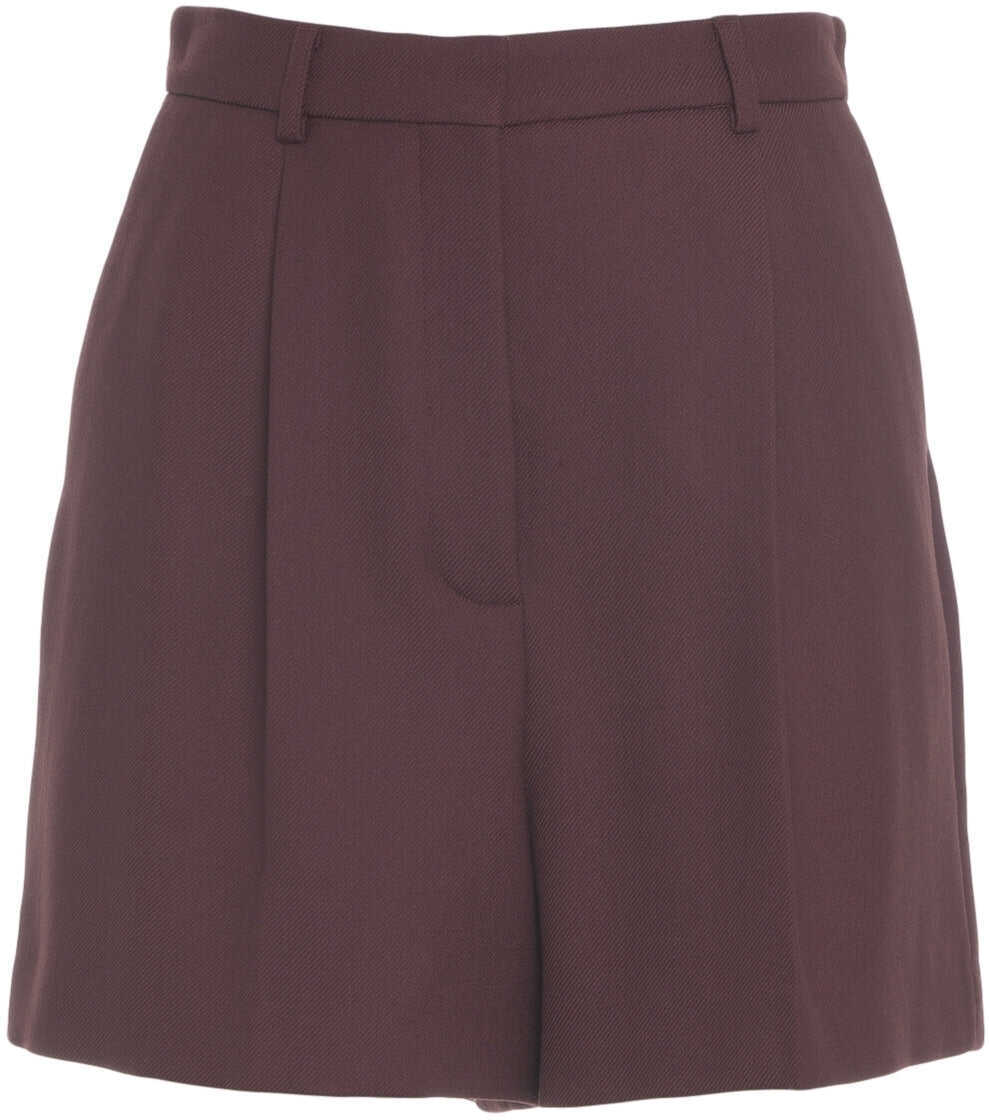 Pantaloni casual Herskind Bermuda shorts with pleats Red Femei (BM 19029844) 2