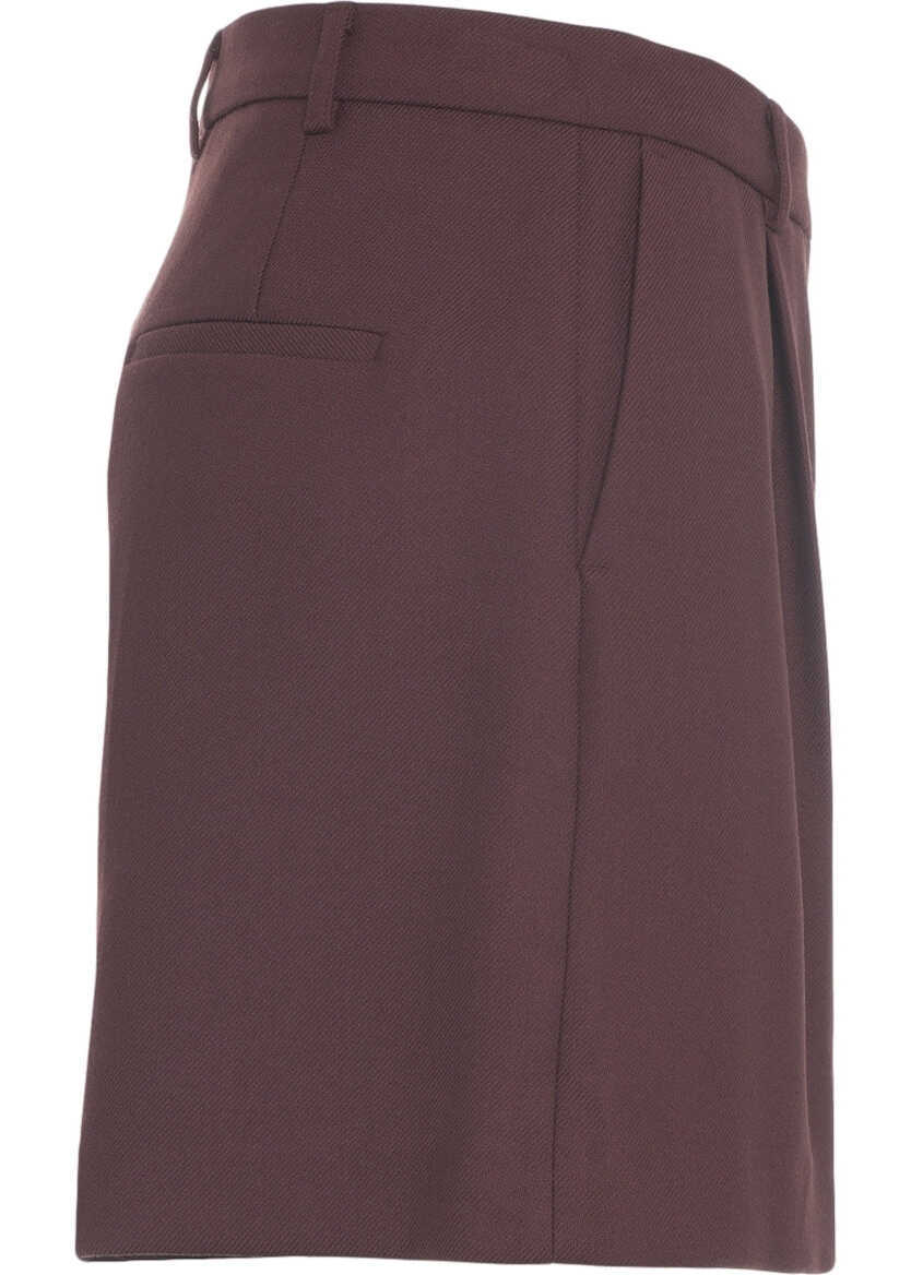 Pantaloni casual Herskind Bermuda shorts with pleats Red Femei (BM 19029844) 4
