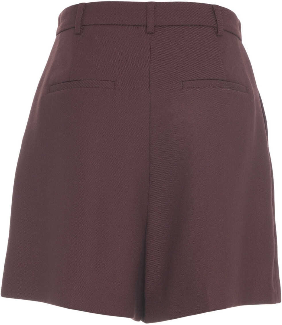 Pantaloni casual Herskind Bermuda shorts with pleats Red Femei (BM 19029844) 5