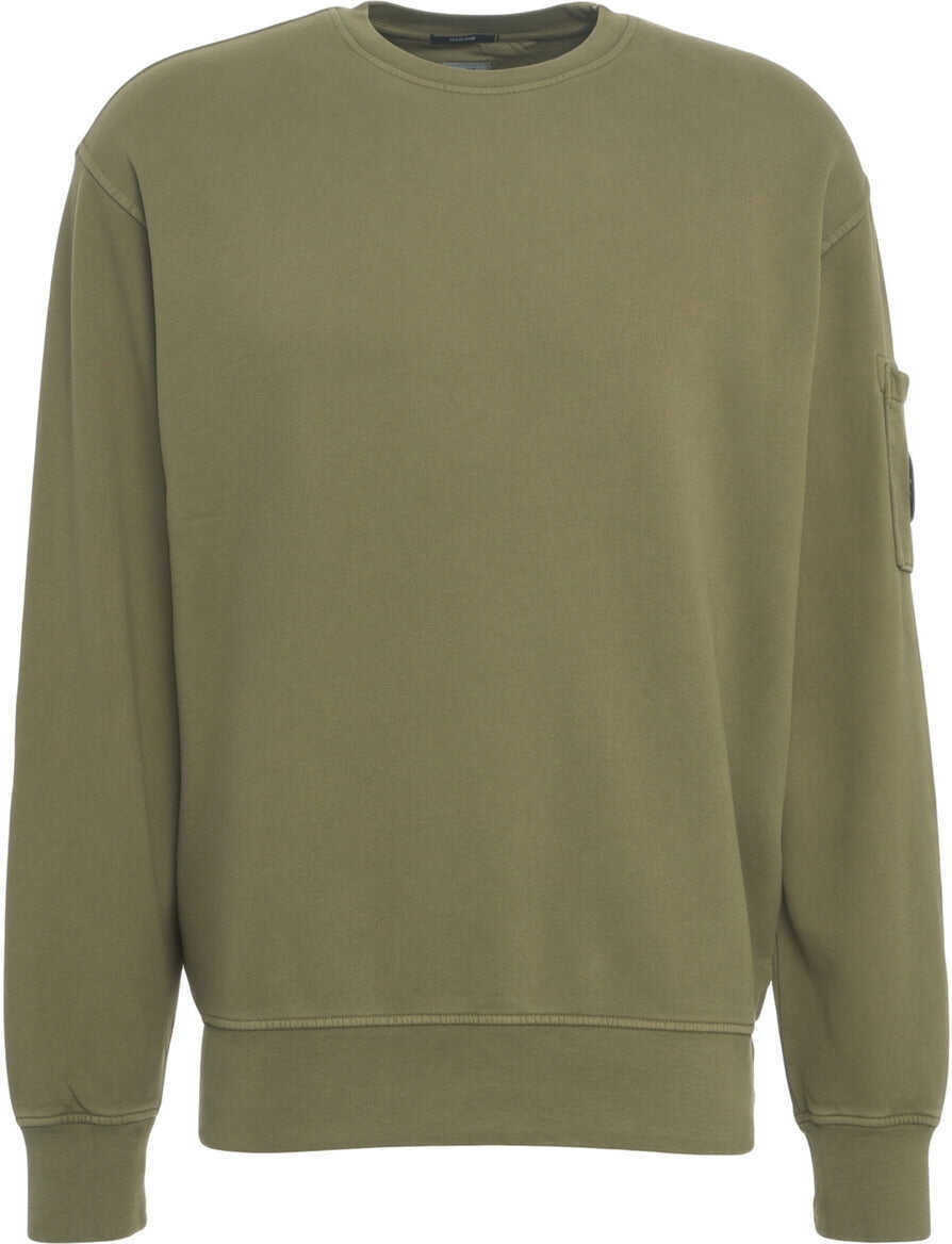 Pulovere casual C.P. Company Sweatshirt with logo detail Olive Barbati (BM 19029859) 2
