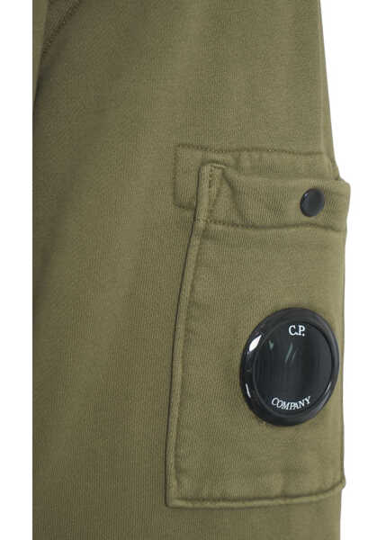Pulovere casual C.P. Company Sweatshirt with logo detail Olive Barbati (BM 19029859) 5