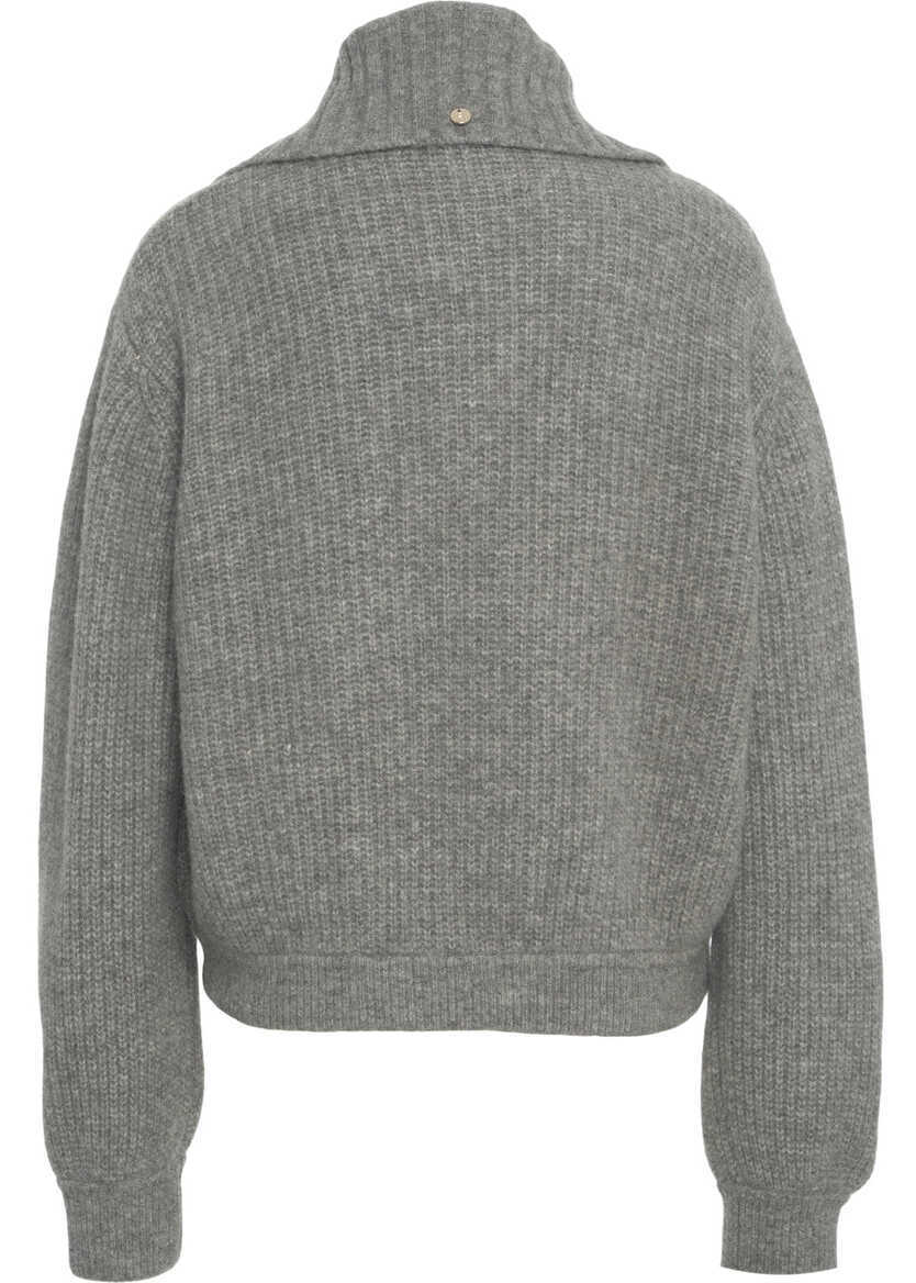 Cardigane Liu Jo Wool blend cardigan Grey Femei (BM 19029865) 3