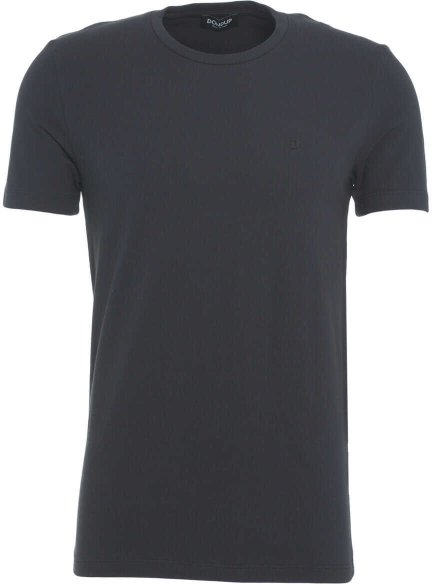 Tricouri Dondup T-shirt with logo embroidery Blue Barbati (BM 19029871) 2